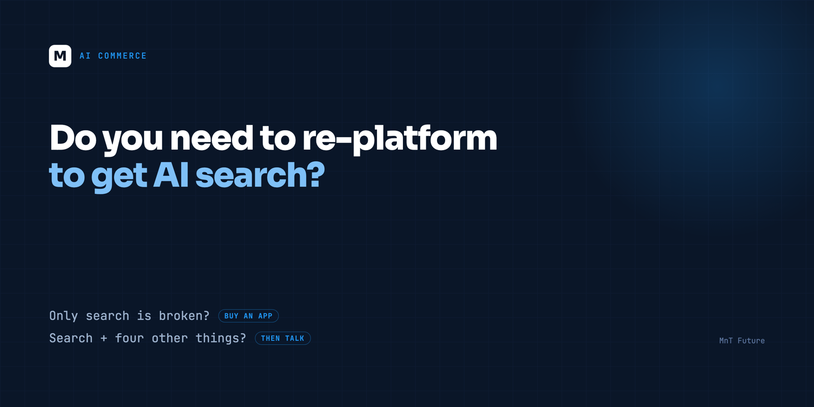 Do you need to re-platform to get AI search?