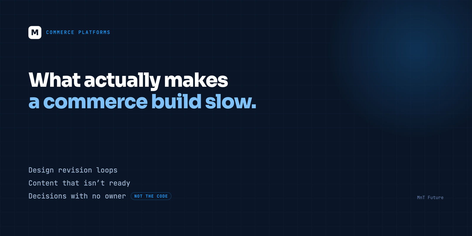 What actually makes a commerce build slow